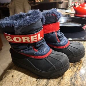 Sorel Midnight Blue Fleece-Lined Boots